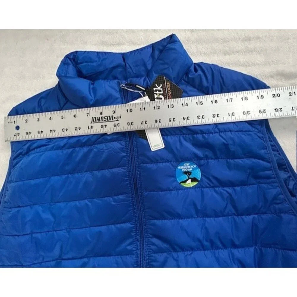 New Core 365 Men's Prevail Puffer Vest 2XL Blue Outerwear AT&T Pebble Beach Golf